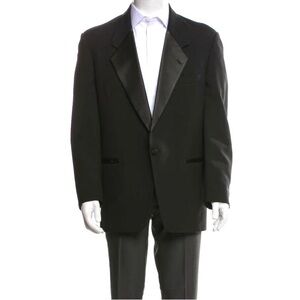 Christian Dior Le Connaisseur Single Button Tux Jacket, notched lapel, 40L, EUC